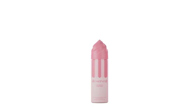 Deserved Whipped Shower Foam Strawberry Milkshake 100 ml Sticker